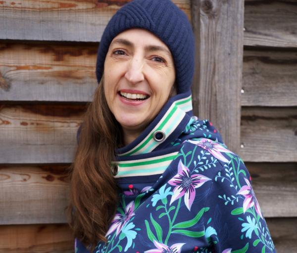 Hamburger Liebe Baumwollsweat Shine Flourish and Shine blue navy